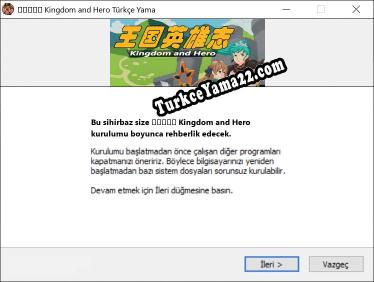 王国英雄志 Kingdom and Hero oyunun tam çevirisi