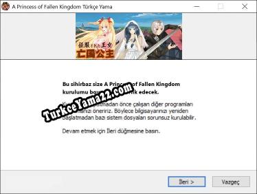 A Princess of Fallen Kingdom oyunun tam çevirisi