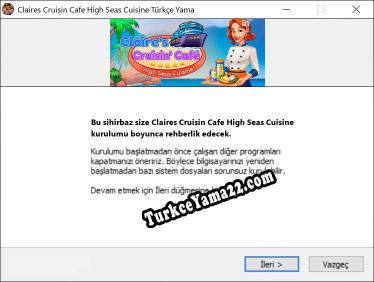 Claires Cruisin Cafe High Seas Cuisine oyunun tam çevirisi