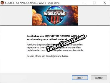 CONFLICT OF NATIONS WORLD WAR 3 oyunun tam çevirisi