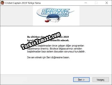Cricket Captain 2019 oyunun tam çevirisi
