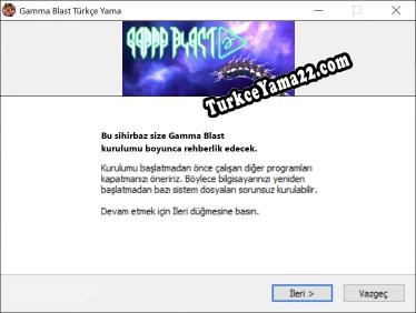 Gamma Blast oyunun tam çevirisi
