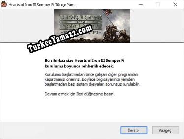 Hearts of Iron III Semper Fi oyunun tam çevirisi