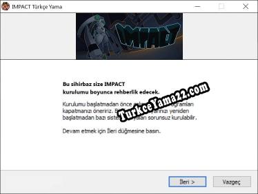 IMPACT oyunun tam çevirisi