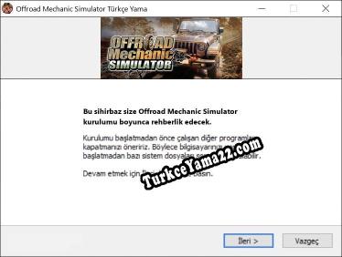 Offroad Mechanic Simulator oyunun tam çevirisi