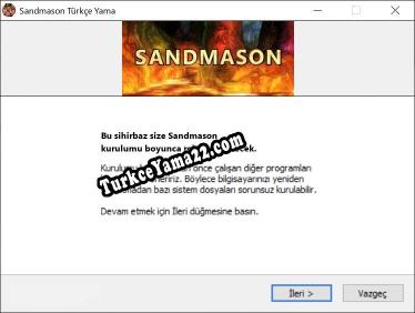 Sandmason oyunun tam çevirisi