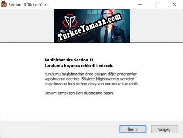 Section 13 oyunun tam çevirisi