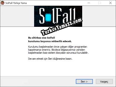 SolFall oyunun tam çevirisi