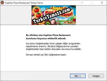Sophias Pizza Restaurant oyunun tam çevirisi