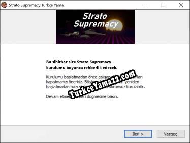Strato Supremacy oyunun tam çevirisi