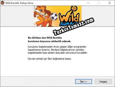Wild Rumble oyunun tam çevirisi