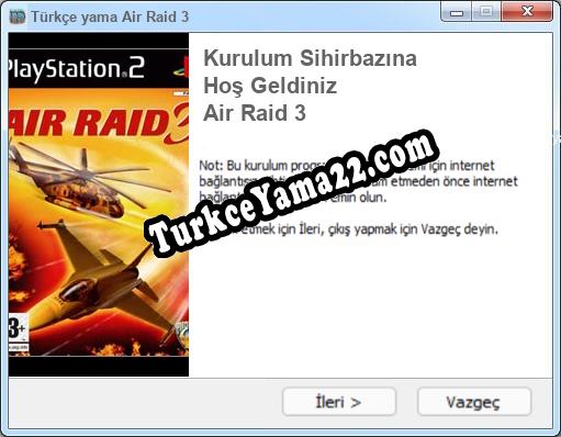 Air Raid 3 oyunun tam çevirisi