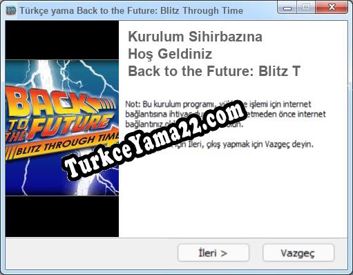 Back to the Future: Blitz Through Time oyunun tam çevirisi