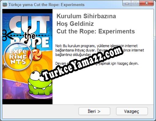 Cut the Rope: Experiments oyunun tam çevirisi