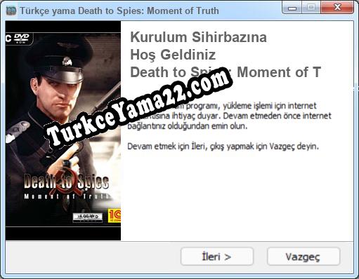 Death to Spies: Moment of Truth oyunun tam çevirisi