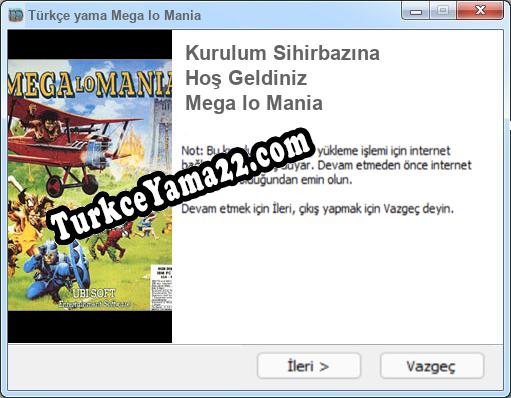 Mega lo Mania oyunun tam çevirisi