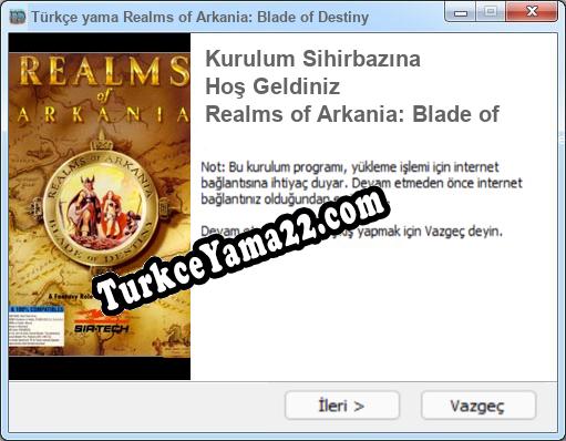 Realms of Arkania: Blade of Destiny oyunun tam çevirisi
