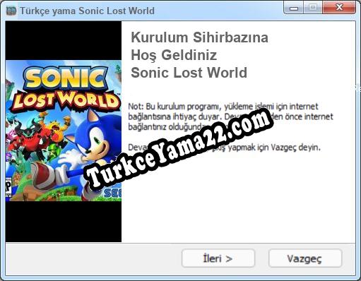 Sonic Lost World oyunun tam çevirisi
