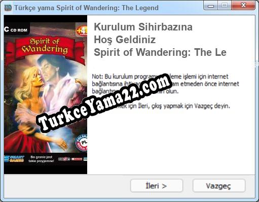Spirit of Wandering: The Legend oyunun tam çevirisi