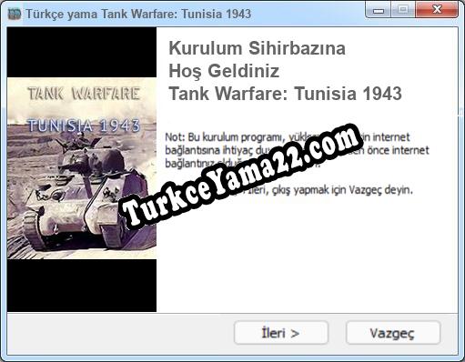 Tank Warfare: Tunisia 1943 oyunun tam çevirisi