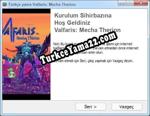 Valfaris: Mecha Therion oyunun tam çevirisi